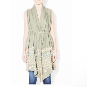 Johnny Was JWLA EVAN
Embroidered Draped Tie Waist Linen